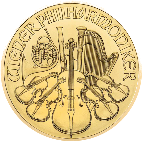 1 oz Austrijas zelta monēta - Austrijas filharmonija (Jaukts gads) (1)