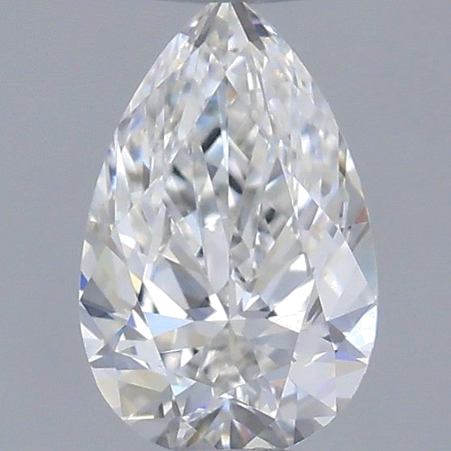 0.4 carat F-VVS2 Natūralus Pear Deimantas (1)