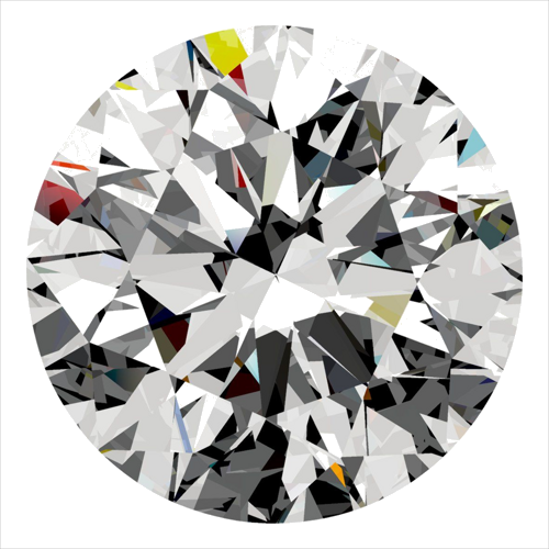 0.43 carat D-VS2 Excellent cut Natūralus Round Deimantas (1)