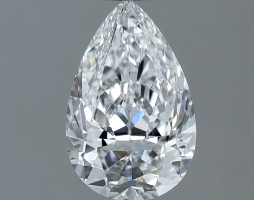 0.6 carat D-VS2 Natūralus Pear Deimantas (1)