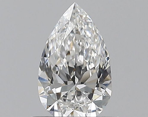 0.51 carat F-VS1 Natūralus Pear Deimantas (1)