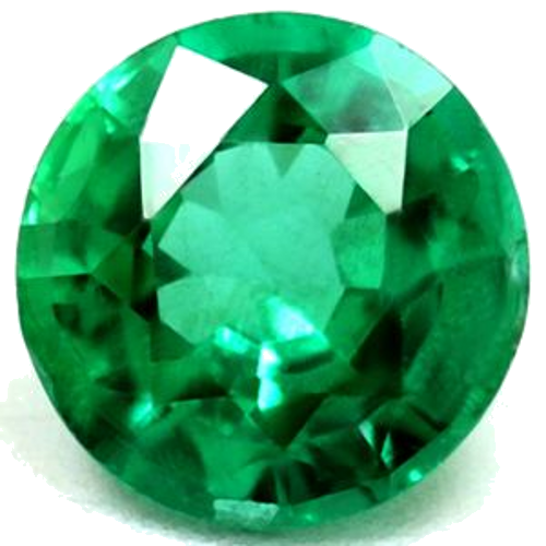 0.49 carat GREEN Round Smaragdas (1)