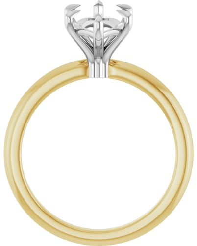 Sužadėtuvių Žiedas „Solitaire“ 14k yellow/white gold Marquise 13mm x 6.5mm (2)