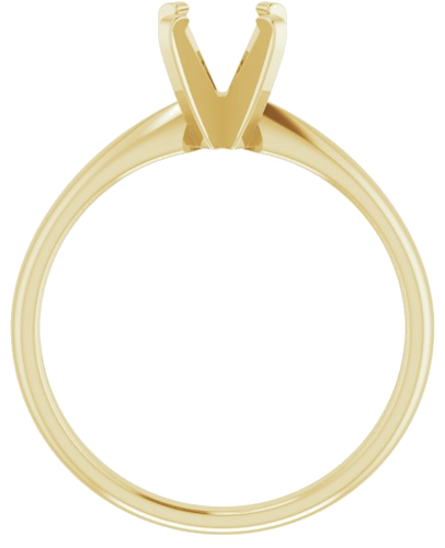 Sužadėtuvių Žiedas „Solitaire“ 585 Geltonojo Aukso Round 6mm (2)