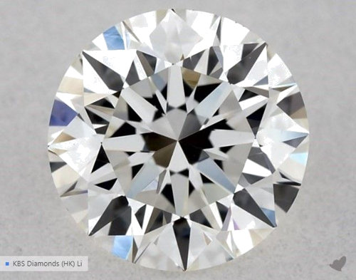 0.55 carat G-VVS2 Excellent cut Natūralus Round Deimantas (1)