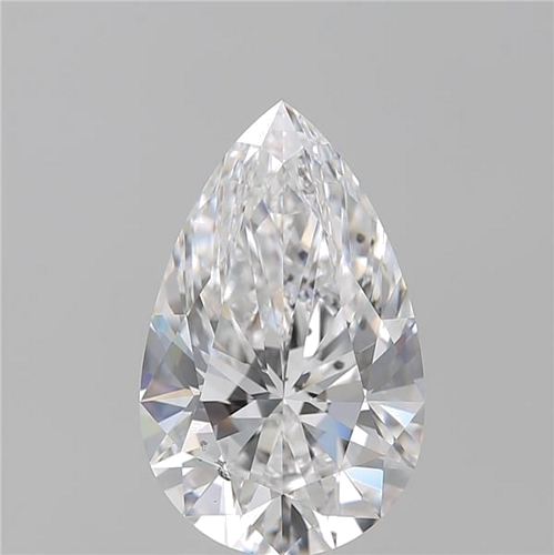 3.01 carat D-SI1 Natūralus Pear Deimantas (1)
