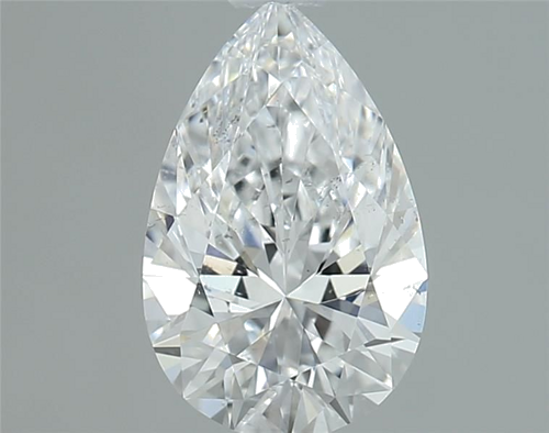 0.7 carat D-SI1 Natūralus Pear Deimantas (1)