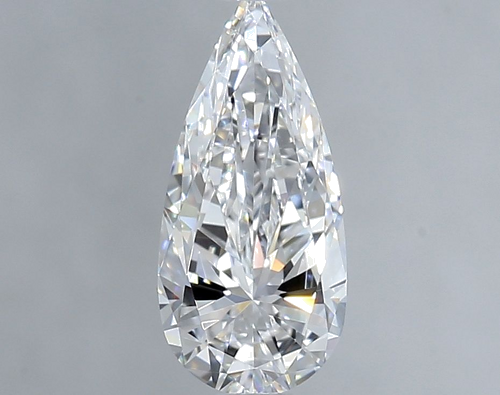 0.9 carat D-VS1 Natūralus Pear Deimantas (1)