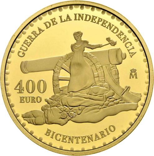 2008 Spain War of Independence 400 euro Gold coin (1)
