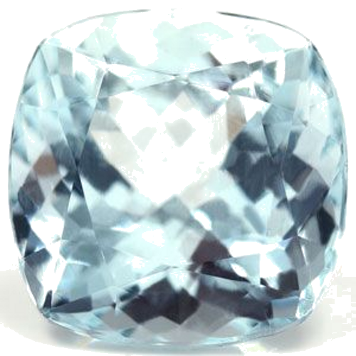 5.6 carat BLUE Cushion Aquamarine (1)