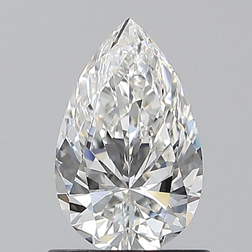 0.9 carat F-VS2 Natūralus Pear Deimantas (1)