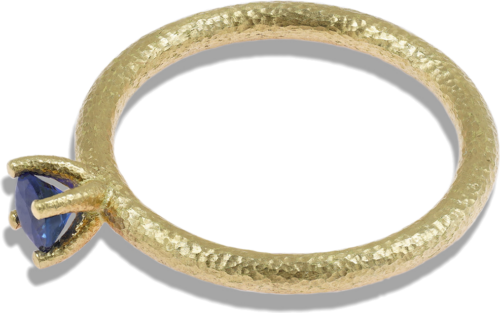 Zelta gredzens ar safīru (2)