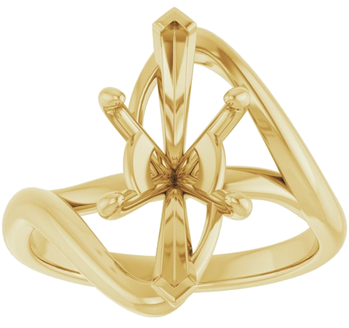 Sužadėtuvių Žiedas „Bypass“ 14k yellow gold Marquise 15mm x 7mm (3)