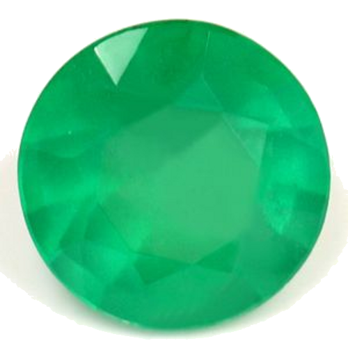 0.55 carat GREEN Round Smaragdas (1)
