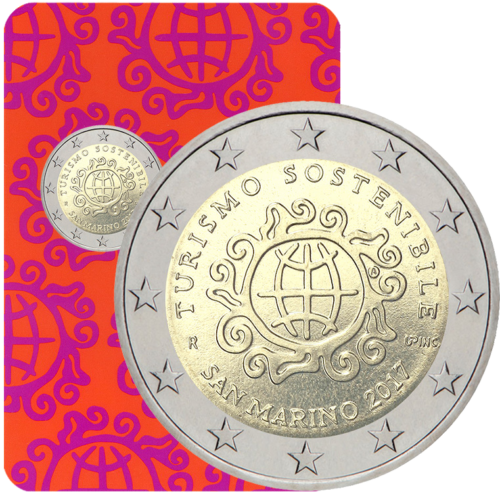2017 Sanmarīno Tūrisma 2 eiro monēta (1)