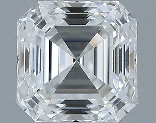 0.5 carat F-VVS2 Natūralus Asscher Deimantas (1)