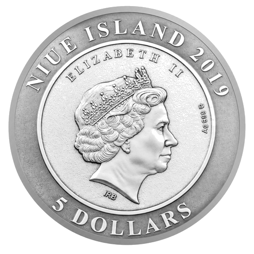 2 oz Atlantida – Prarastasis miestas 2019 Niujė sidabrinė moneta (4)