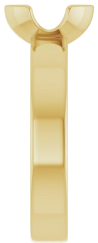Sužadėtuvių Žiedas „Half-Bezel Solitaire“ 14k yellow gold Oval 8mm x 6mm (4)