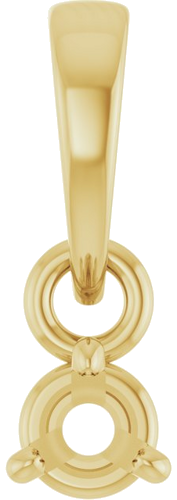 Pakabukas „Round 3-Prong“ 14k yellow gold Round 3mm (1)