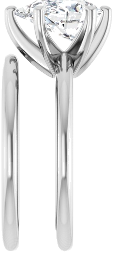 Sužadėtuvių Žiedas „Solitaire“ 750 Baltojo Aukso Pear Shape 10mm x 7mm (9)