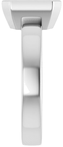 Sužadėtuvių Žiedas „Solitaire“ 585 Baltojo Aukso Emerald 8mm x 6mm (4)