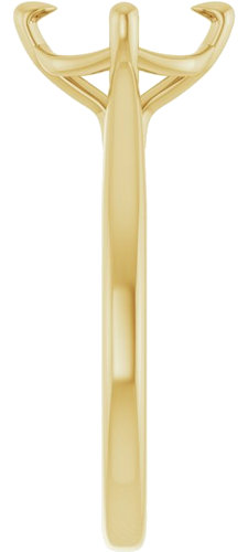 Sužadėtuvių Žiedas „Solitaire“ 14k yellow gold Elongated Cushion 9mm x 7mm (4)