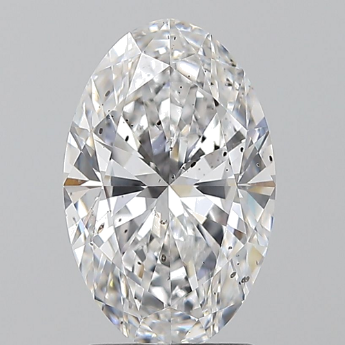 2.01 carat D-SI2 Natūralus Oval Deimantas (1)