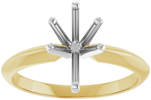 Sužadėtuvių Žiedas „Lightweight Solitaire“ 585 Baltojo Ir Geltonojo Aukso Pear Shape 10mm x 6mm (3)