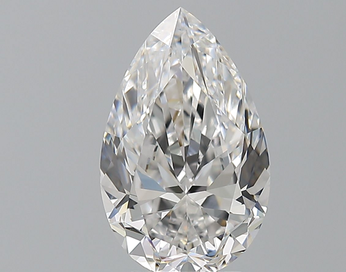 3.72 carat D-VVS1 Natūralus Pear Deimantas (1)