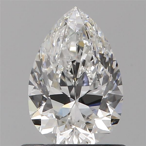 0.7 carat F-VVS2 Natūralus Pear Deimantas (1)