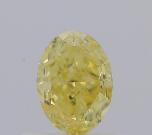0.57 carat Fancy Intense Yellow-VVS2 Natūralus Oval Deimantas (1)