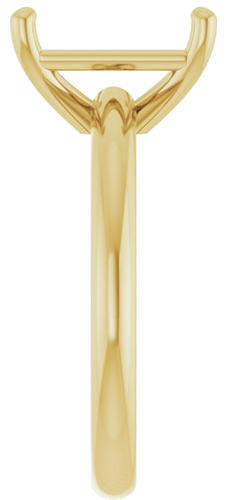 Sužadėtuvių Žiedas 14k yellow gold Emerald 10mm x 8mm (4)