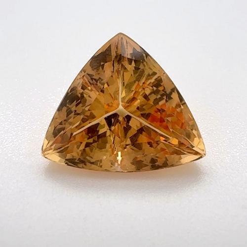 3.81 carat ORANGE Trilliant Topaz (1)