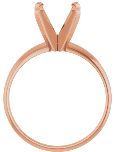 Sužadėtuvių Žiedas „Solitaire“ 585 Rožinis Aukso Round 9mm (2)