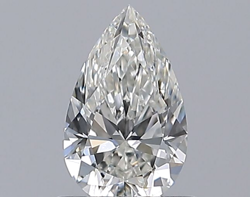 0.7 carat H-VS2 Natūralus Pear Deimantas (1)