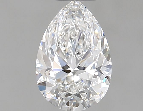 0.5 carat F-VVS2 Natūralus Pear Deimantas (1)