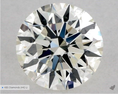 0.33 carat J-VVS2 Excellent cut Natūralus Round Deimantas (1)