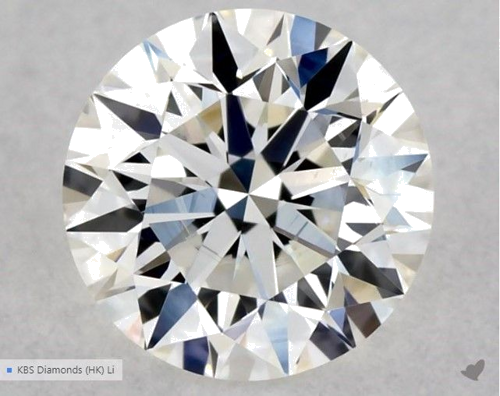 0.53 carat H-VS1 Excellent cut Natūralus Round Deimantas (1)