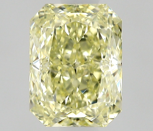 0.9 carat Fancy Light Yellow-VS2 Natūralus Radiant Deimantas (1)