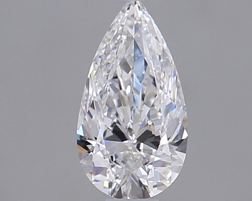 0.4 carat E-VVS2 Natūralus Pear Deimantas (1)