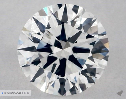 0.5 carat E-SI1 Excellent cut Natūralus Round Deimantas (1)
