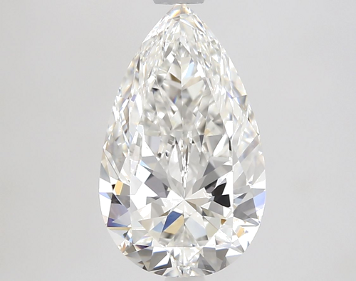 2.01 carat F-VVS2 Natūralus Pear Deimantas (1)