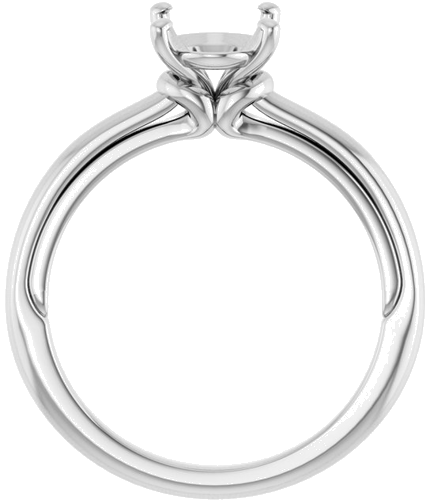 Sužadėtuvių Žiedas „Solitaire“ 14k white gold Oval 9mm x 7mm (2)
