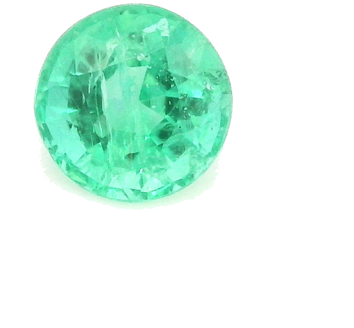0.49 carat GREEN Round Smaragdas (1)