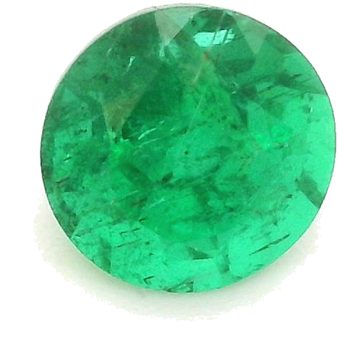 0.46 carat GREEN Round Smaragdas (1)