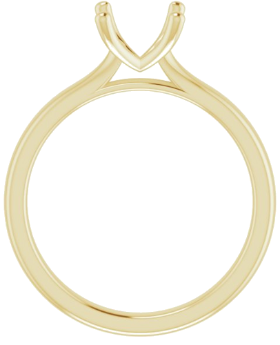 14K Yellow 5.8 mm Round Solitaire Engagement Ring Mounting (3)