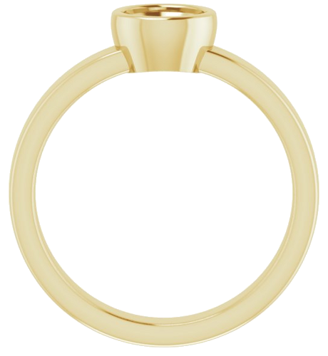 18K Yellow 5.5 mm Round Solitaire Engagement Ring Mounting (2)