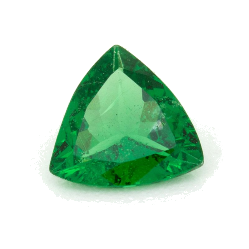 0.67 carat GREEN Trilliant Garnet (1)
