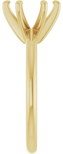 Sužadėtuvių Žiedas „Solitaire“ 585 Geltonojo Aukso Round 8.2mm (4)