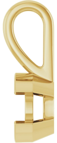 Pakabukas „Half Bezel Solitaire Charm“ 14k yellow gold Round 5.8mm (3)